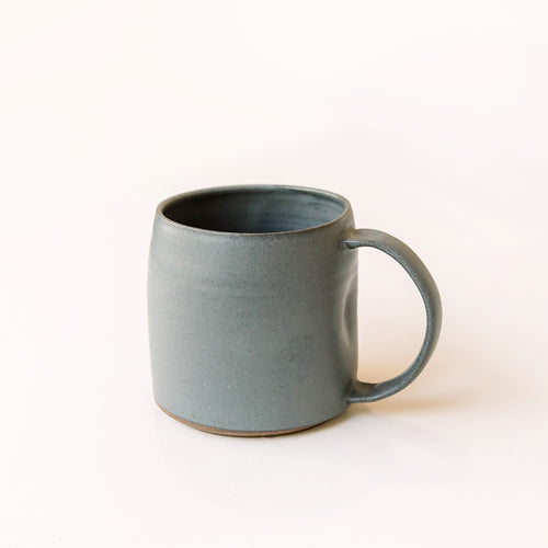 Smooth Handmade Pottery Mug Grey