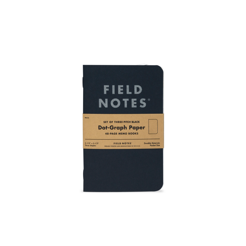 Field Notes Black Memo Notebook